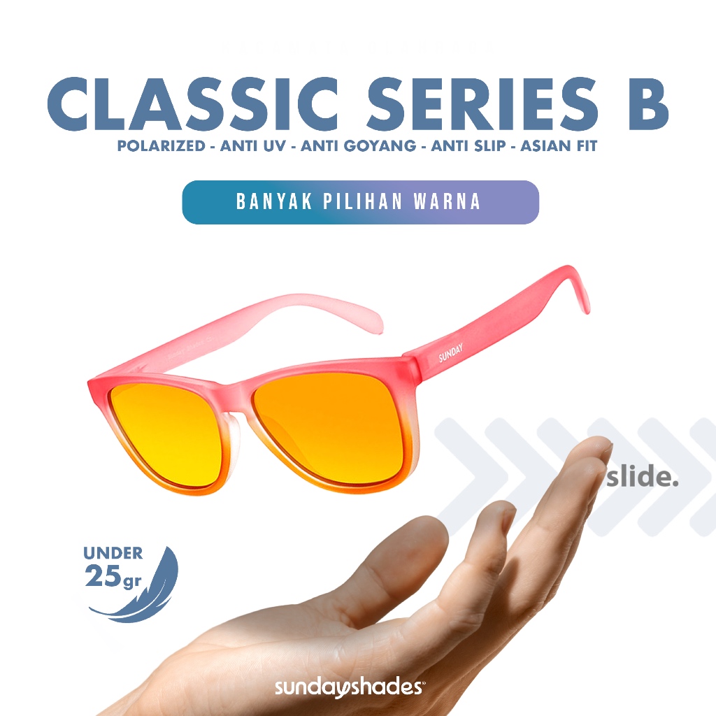 Kacamata Olahraga Sunday Shades Co (Seri Classic B)