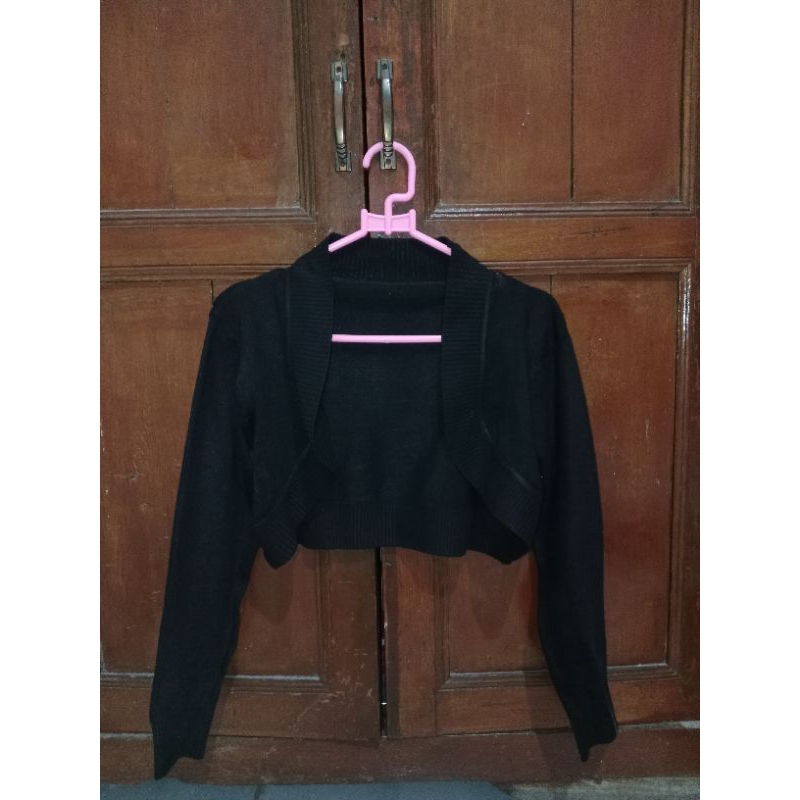 OUTER CROP DRESS HITAM