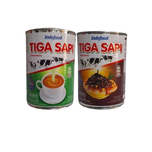 

Indofood Tiga Sapi Kental Manis Coklat dan Putih