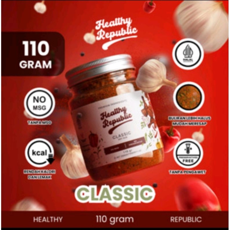 

[Dry Rub] Healthy Republic Bumbu marinasi serbaguna no msg tanpa pengawet rendah kalori rendah lemak spices 120gr