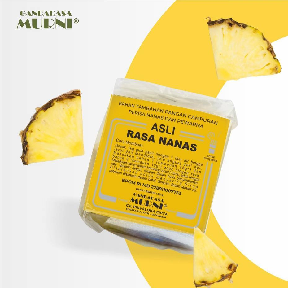 

NANAS - BAHAN SIRUP MURNI (GANDARASA MURNI)