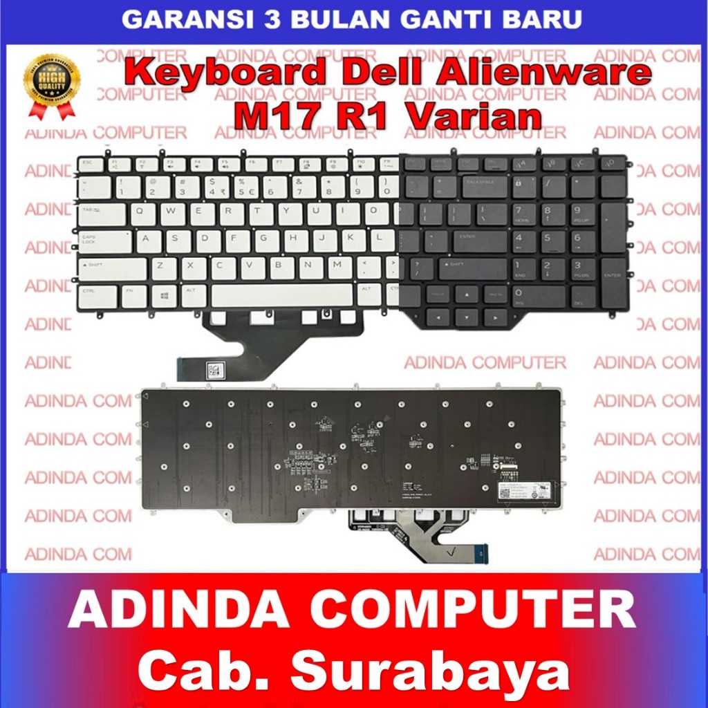 Keyboard Dell Alienware M17 R1 R2 R3 2C6KH 02C6KH 00V352 0V352