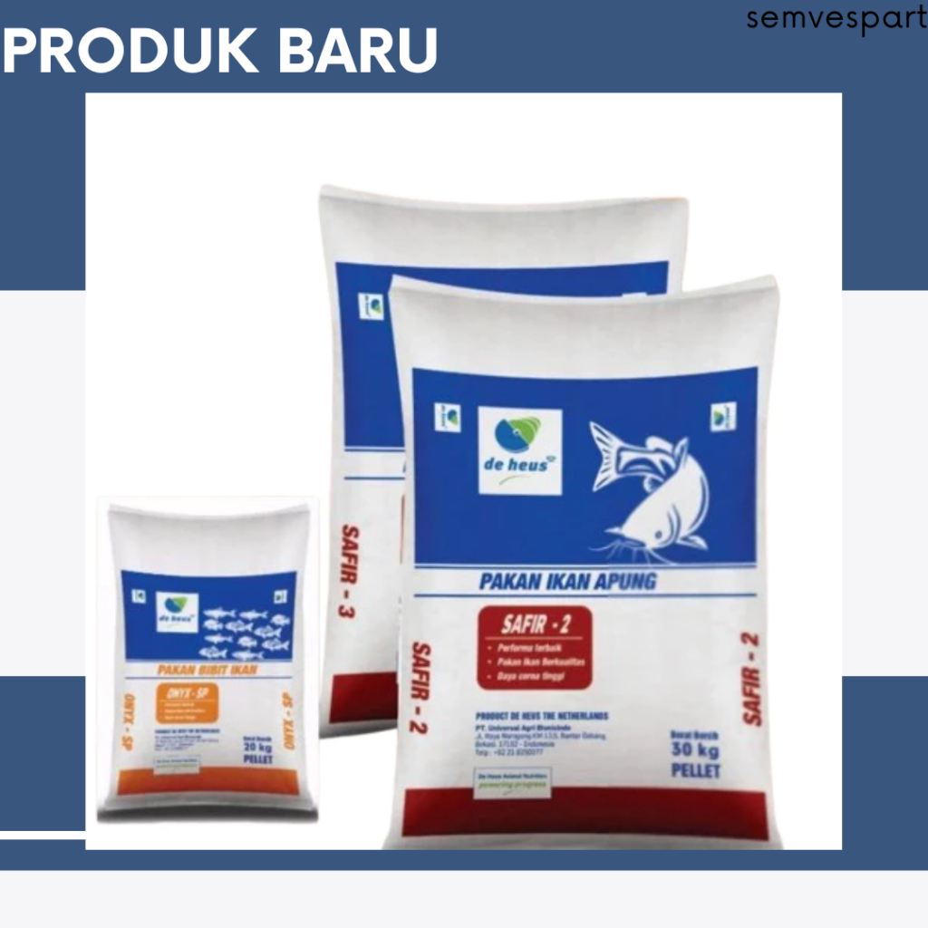 PELET PAKAN IKAN SAFIR 2/3 PELET IKAN BERPROTEIN TINGGI LELE NILA GURAME PATIN DLL