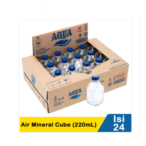 

aqua air mineral cube 24x220ml