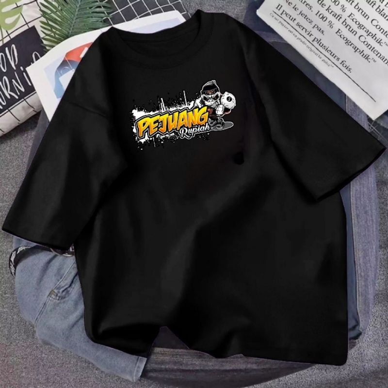 Kaos Pria Dewasa Baju Atasan Oblong Pria Laki Laki Kaos Dalaman Unisex MOTIF PEJUANG RUPIAH