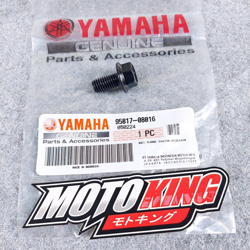 BAUT GANTUNGAN KNALPOT BAGIAN BAWAH RX KING ORIGINAL YAMAHA | 95817-08016