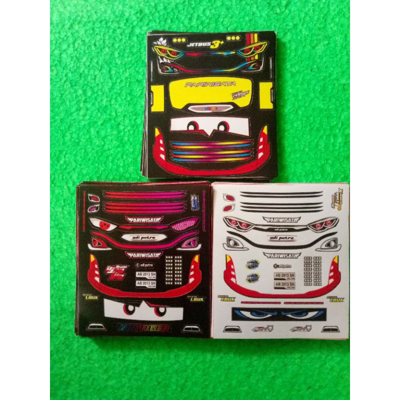 stiker lampu RGB jetbus3 buat miniatur bus plastik versi terbaru