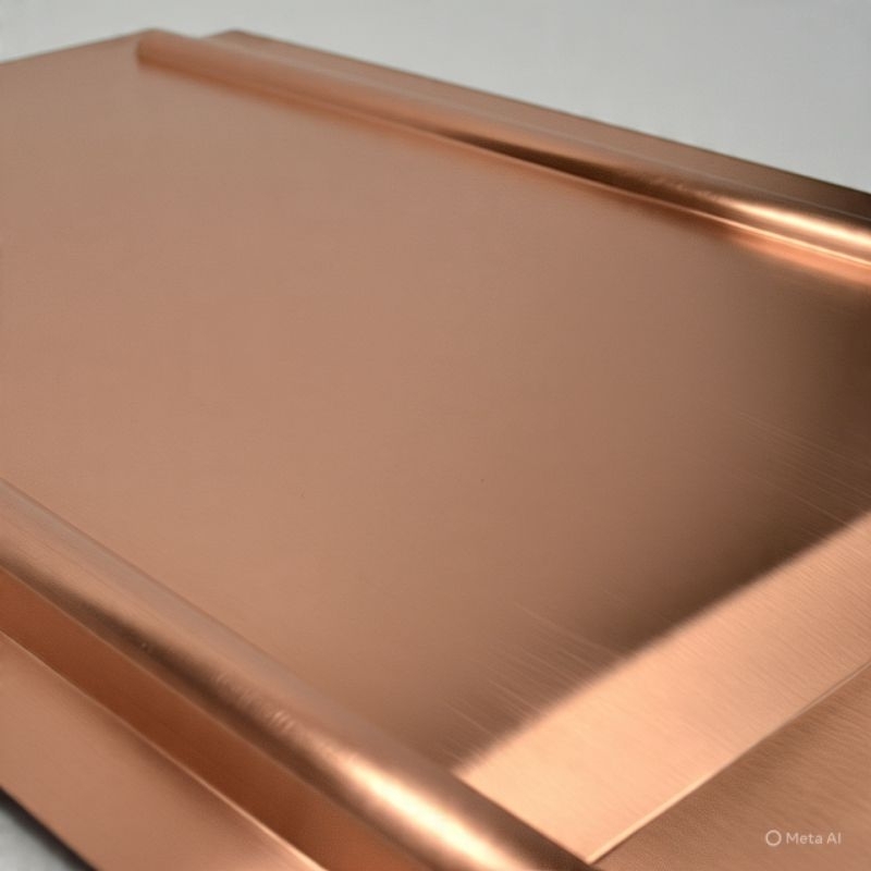 Plat tembaga 0,5mm x 365 x 1200mm - plat tembaga asli original