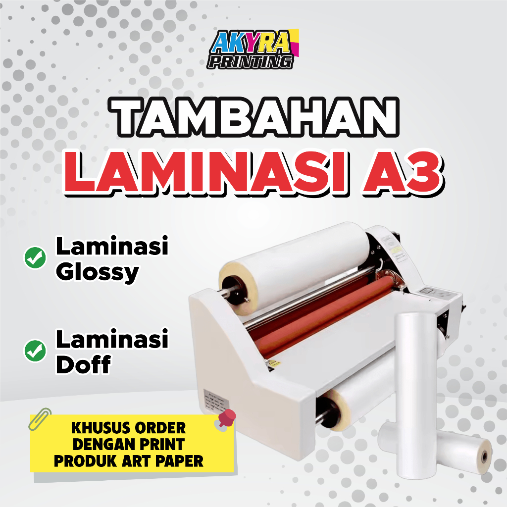 

Laminasi Glossy & Doff A3 untuk ArtCartoon 260gr