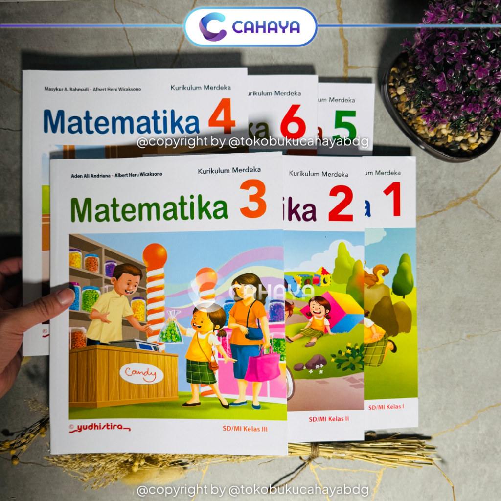 Buku Matematika kelas 1 2 3 4 5 6 sd Kurikulum Merdeka Yudhistira yudistira revisi terbaru best sell