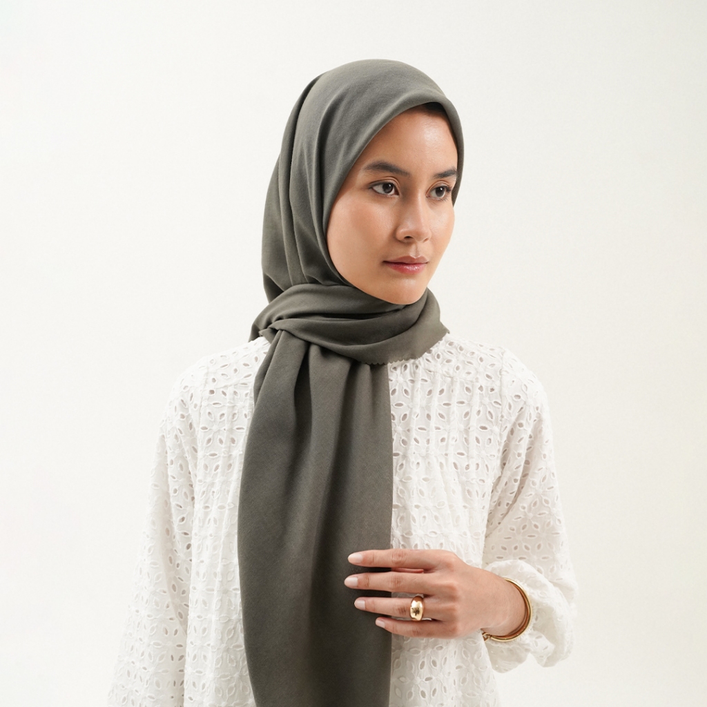 Queensland Basic Square Voal Hijab Segi Empat L03000029Q