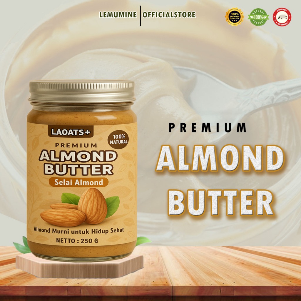 

Selai Almond Premium Almond Butter 250g Laoats+