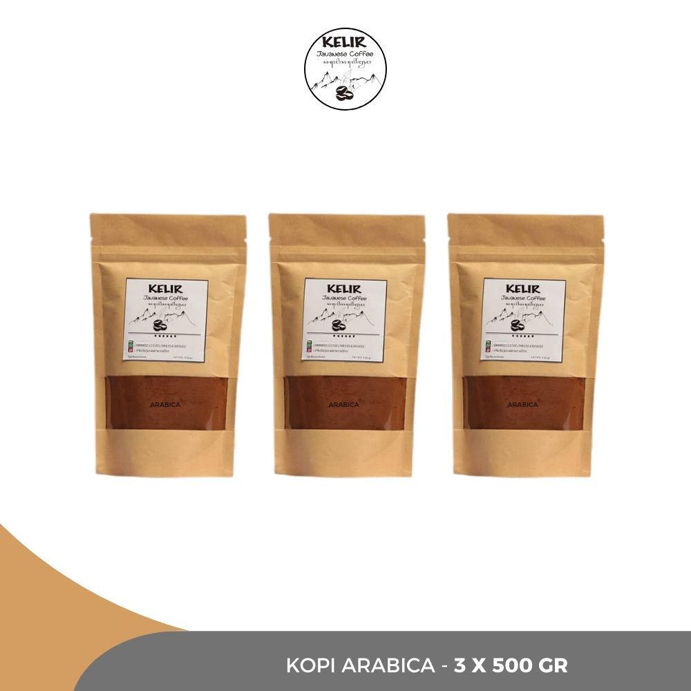 

KELIR JAVANESE COFFEE - Kopi Arabica - 3 x 500 Gram