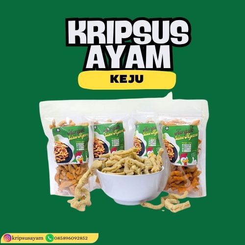 

MURAH & KUALITAS TERBAIK | Kripik Usus Ayam Krispy Rasa Keju