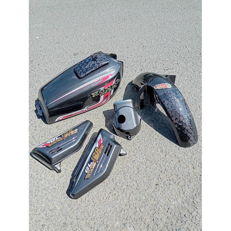 body set GL100 original siap pakai tanki gl100 original tanki set box aki gl100 body set gl100