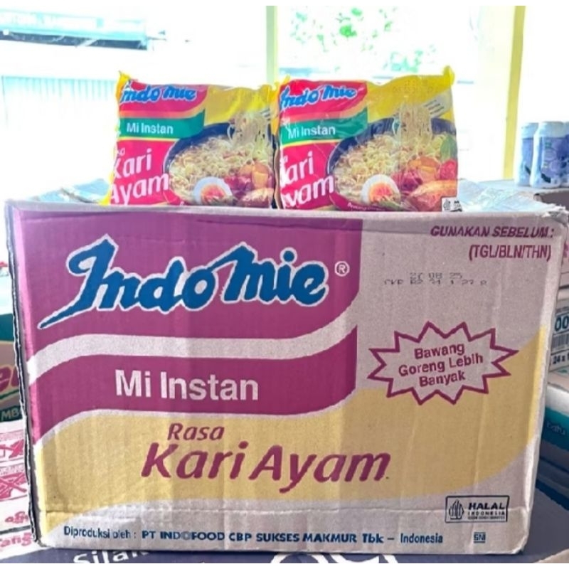 

INDOMIE RASA KARI AYAM 1 DUS ISI 40PCS