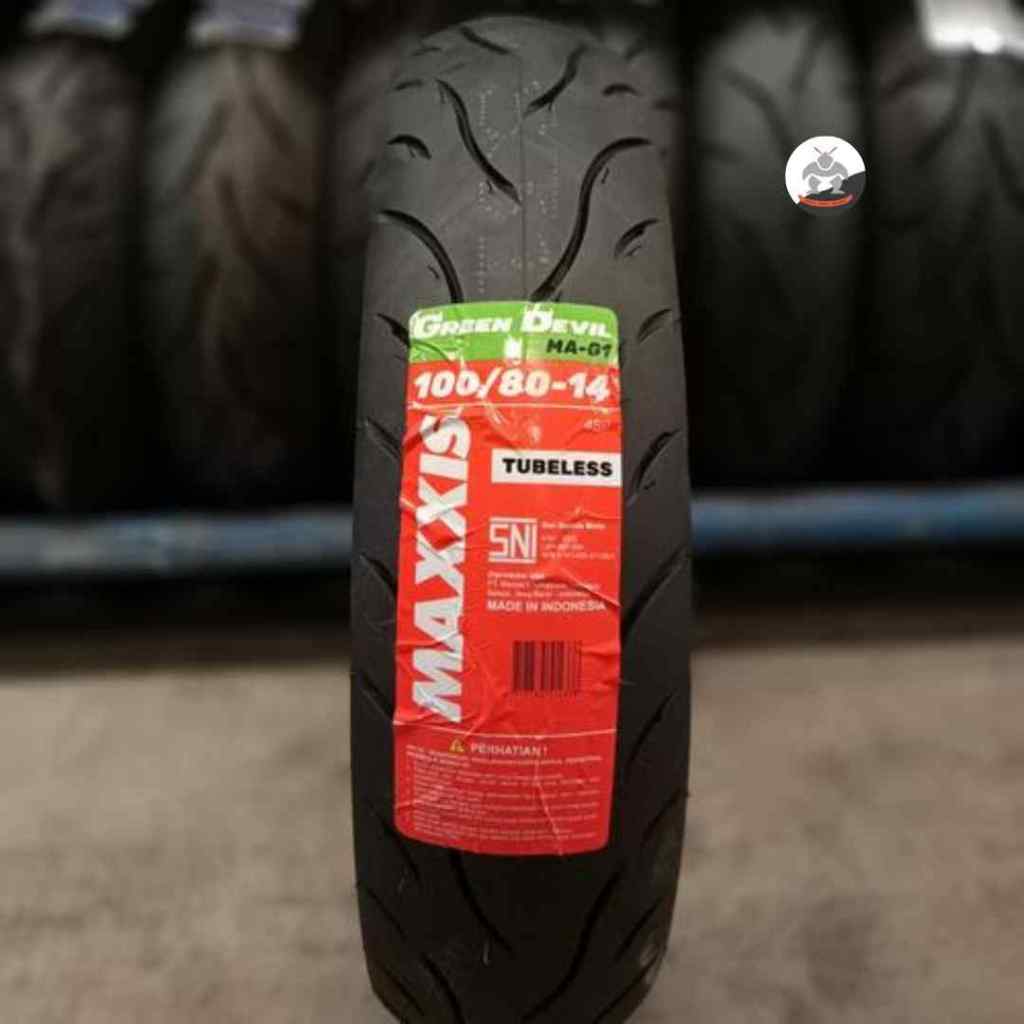 Ban Motor MAXXIS GREEN DEVIL MAG1 size 100/80 R14 - Tubeless Ban Belakang AEROX 155, VARIO 150/160, 