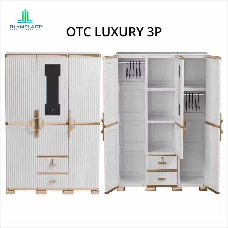 Lemari Plastik Olymplast OTC LUXURY 3 PINTU