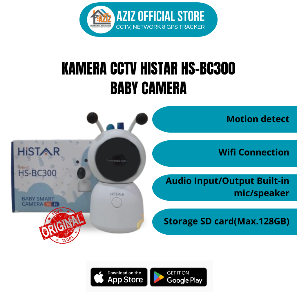 KAMERA CCTV HISTAR BABY MONITOR HS-BC300 3MP