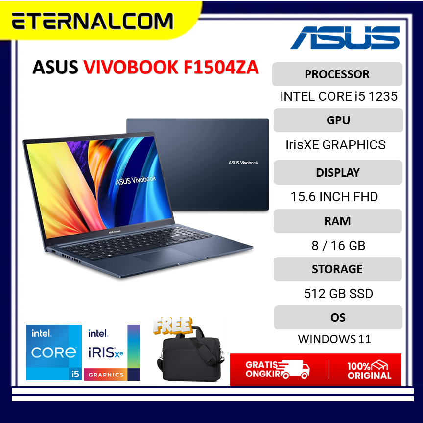 ASUS VIVOBOOK F1504ZA Intel i5 1235 16GB 512GB 15.6FHD