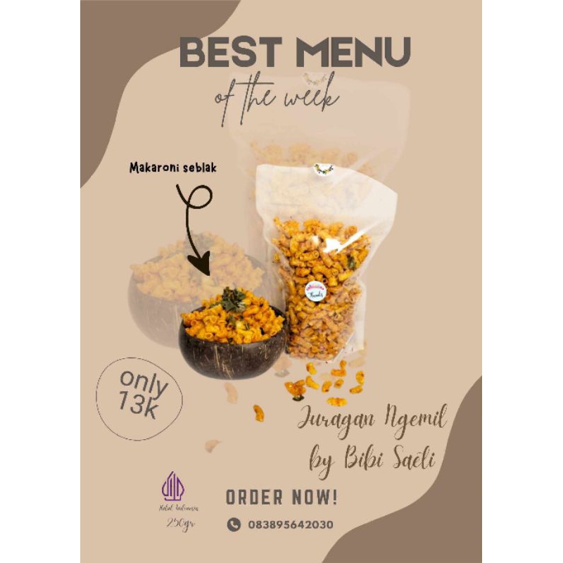 

250gr makaroni bantat makaroni seblak makaroni pedas