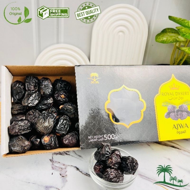 

Kurma Madina Ajwa royal dates Eksklusif 500gr