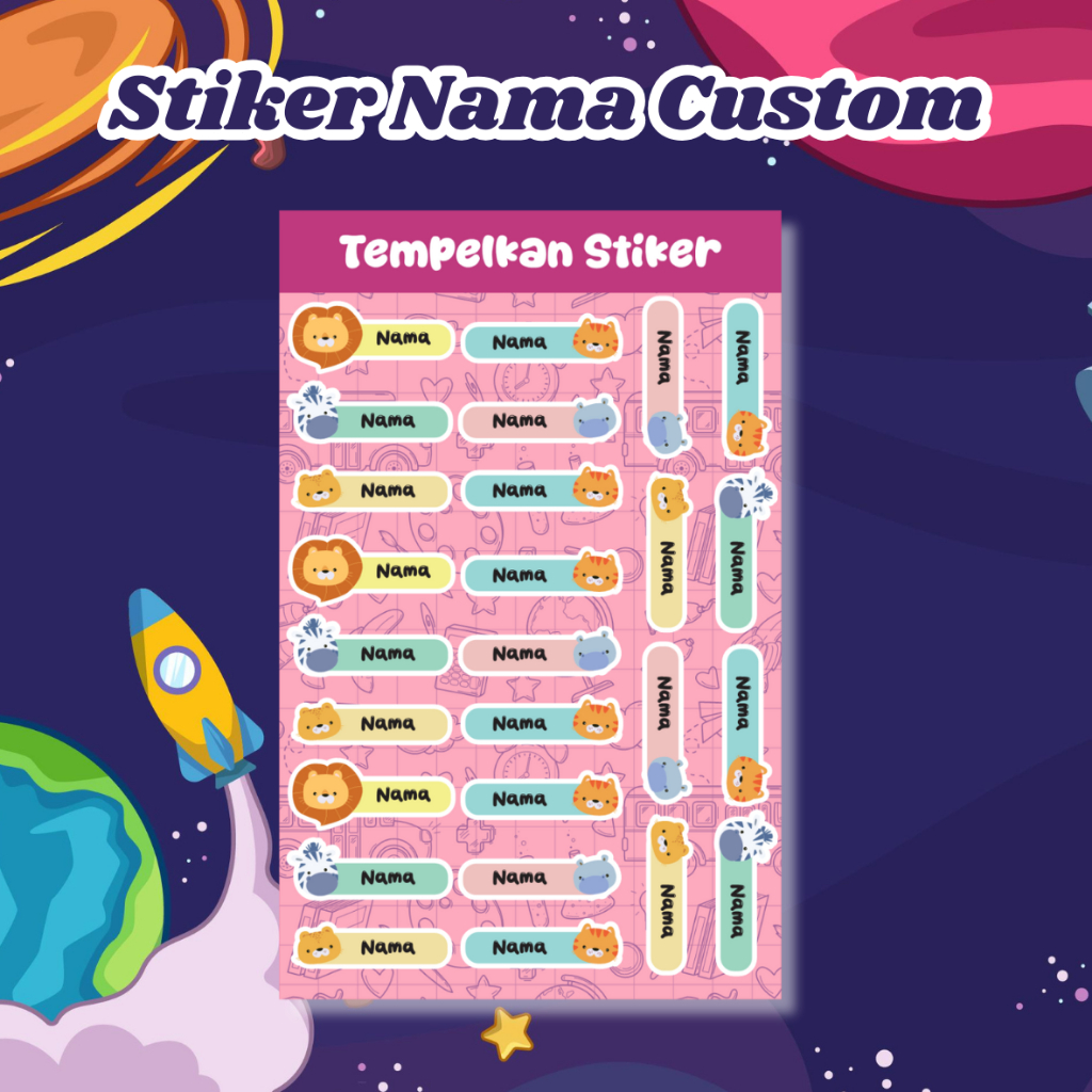 

Stiker Nama Buku | Stiker Custom Nama Buku Sekolah Anak | Stiker Mapel Buku Sekolah Custom | Label Buku Pelajaran Sekolah | Stiker mata pelajaran | Stiker Nama Anak Custom Karakter