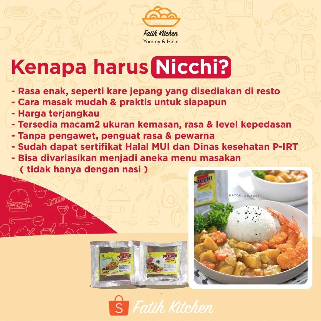 

Bumbu Kare Jepang Nicchi 100gr - Halal MUI