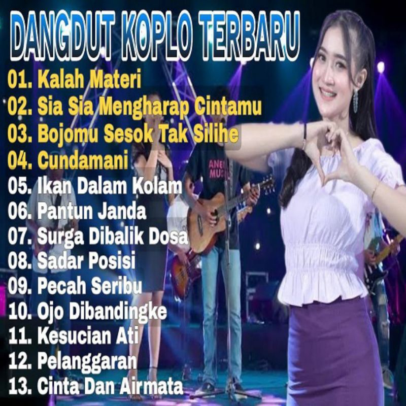 KASET CD LAGU DANGDUT KOPLO TERBARU - KASET CD MOBIL - KASET CD LAGU YENI INKA - KASET CD LAGU DANGD