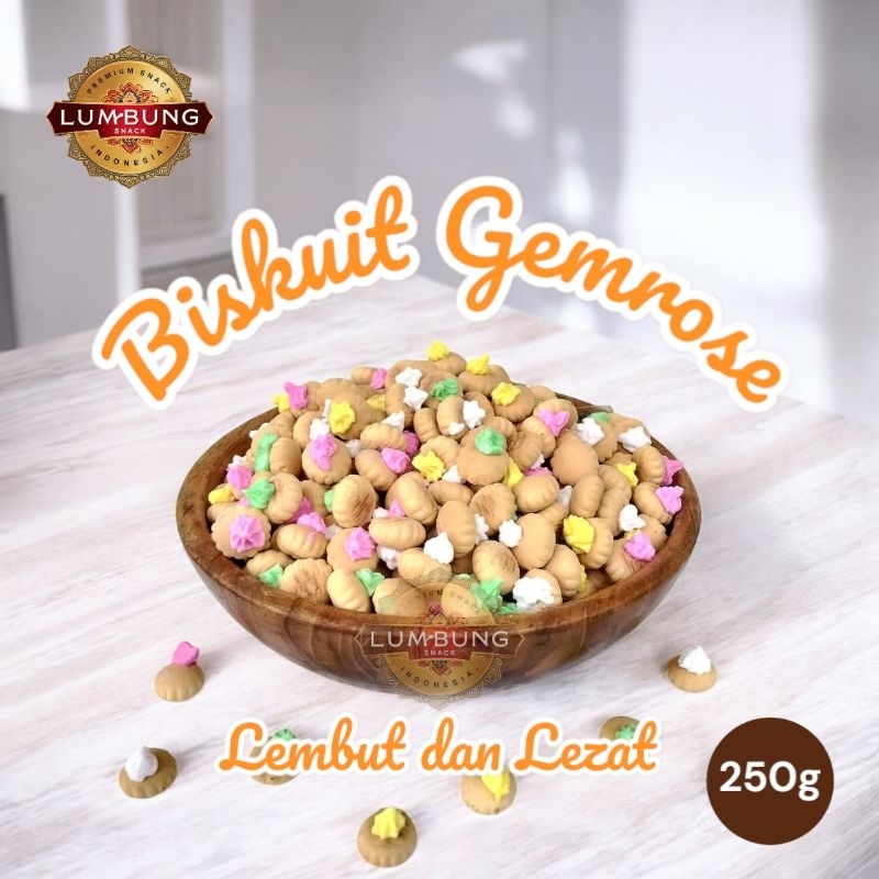 

Camilan Snack Biskuit Gemrose 250g Lembut Enak dan Lezat