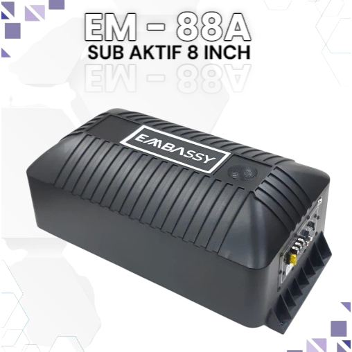 SUBWOOFER AKTIF 8 Inch 500 Watt EMBASSY EM-88A TERMURAH