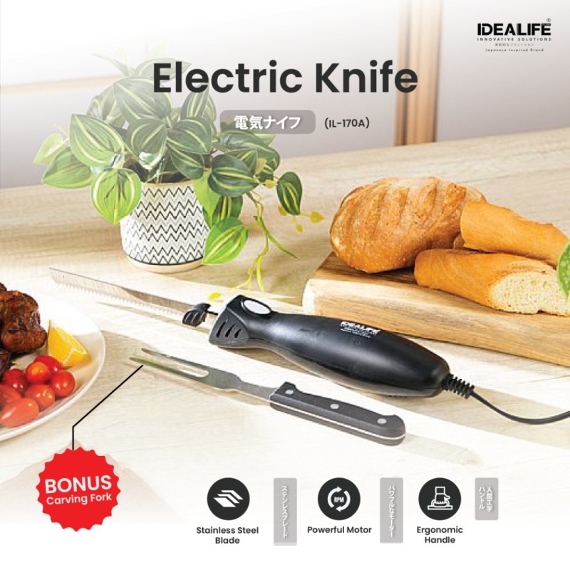 IDEALIFE - Electric Knife - Pisau Elektrik  - IL-170A