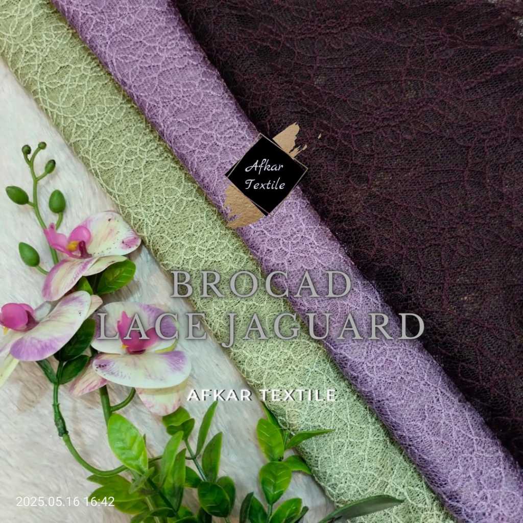 [BROKAT TERLARIS] KAIN BROCAD BROKAT LACE JAGUARD - ORIGINAL GRADE A - Lebar 1.5 Meter