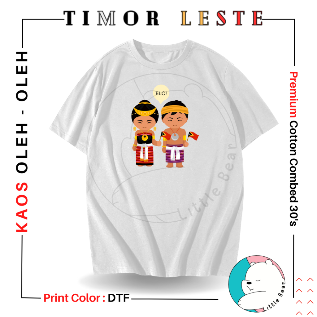 kaos Souvenir Timor Leste, Baju Oleh-Oleh Type 2