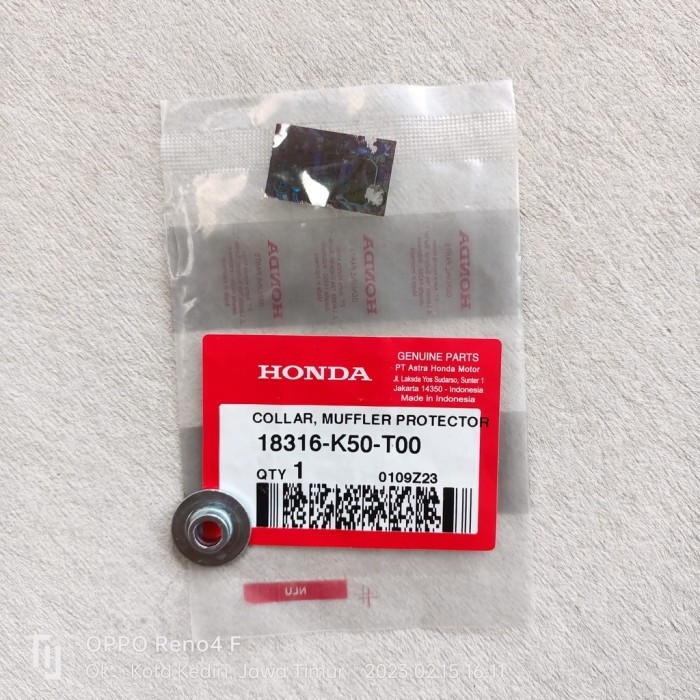 Collar Muffler - Bushing-Bosh-Bos Baut Cover-Tutup Knalpot BeAT-Spacy-Scoopy Vario Genio Ori AHM 183