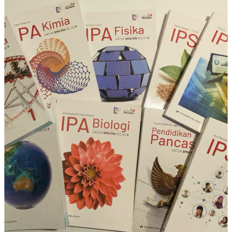 Buku Paket Kelas 10 SMA/MA Kurikulum Merdeka Penerbit Erlangga (Bekas)
