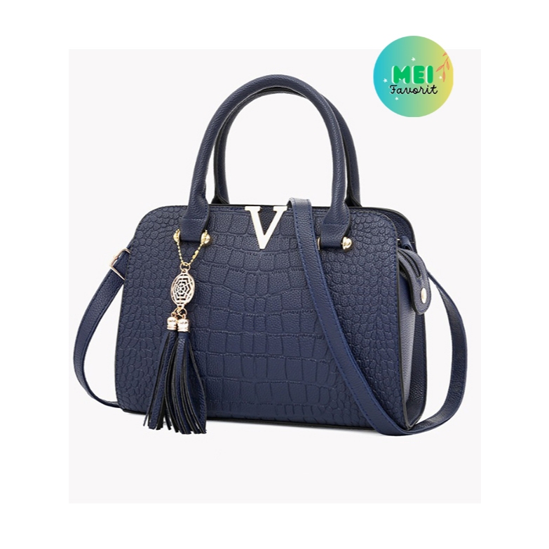 TAS WANITA FASHION KOREA MODEL V – Cocok untuk Kerja, Hangout, & OOTD Hijab