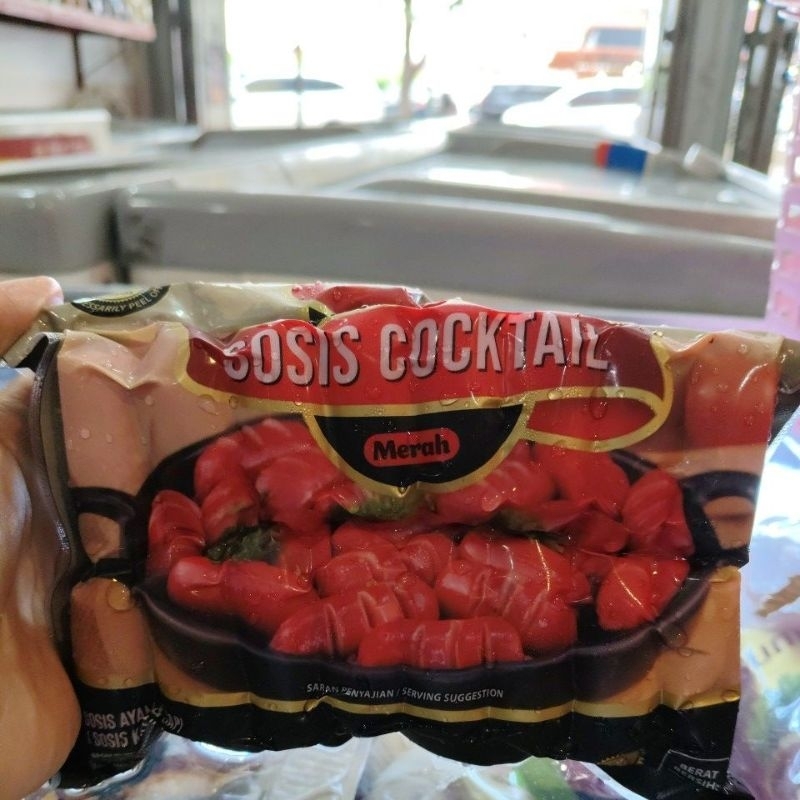 

Yona sosis sapi coktail merah