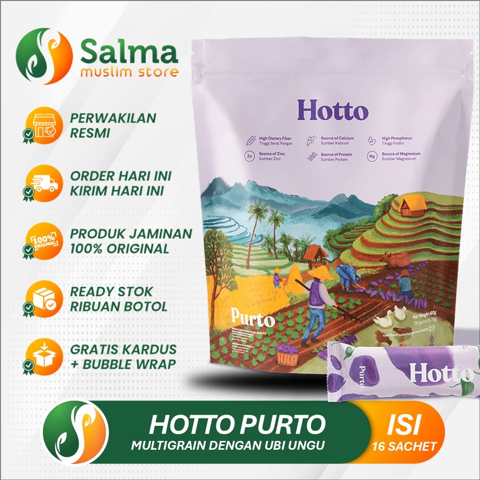 

Hotto Purto Multigrain Dengan Ubi Ungu Minuman Kesehatan Diet Sehat Sereal Rendah Kalori