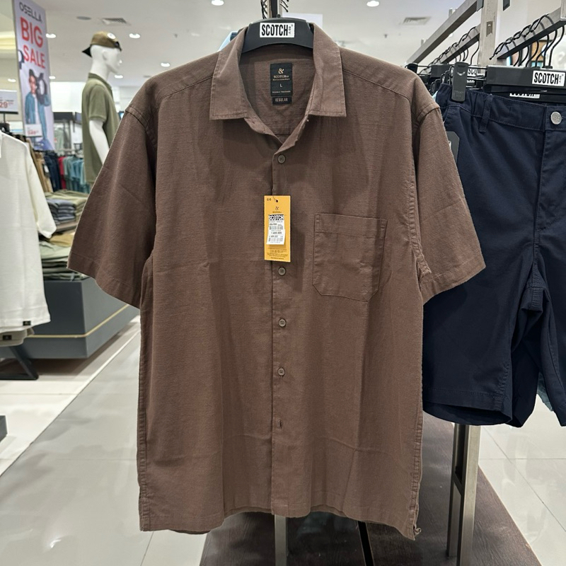 Scotch kemeja linen reguler fit pria (100% Original Matahari)