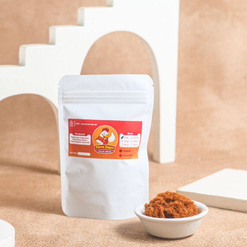 

[AYAM MIX SAPI 50GR] ABON ASLI JOGJA ORIGINAL & EKSTRA PEDAS ENAK MANIS GURIH