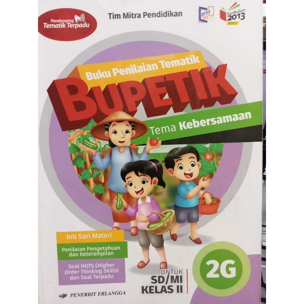 BUKU BUPETIK TEMA KEBERSAMAAN SD/MI KELAS 2G