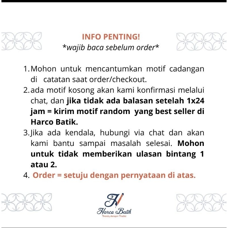 Kain batik Harco - Batik Lebaran - Motif Sashiko Garis Dasar Putih - Sashiko Garis Rintik