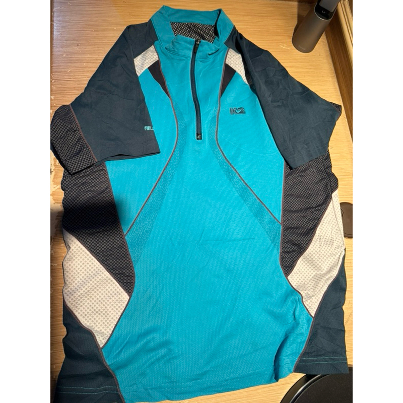 Kaos K2 Baselayer Blue Motif Kaos Gunung Outdoor Hiking Trekking Kaos Olahraga Original 100%  #k2 #b