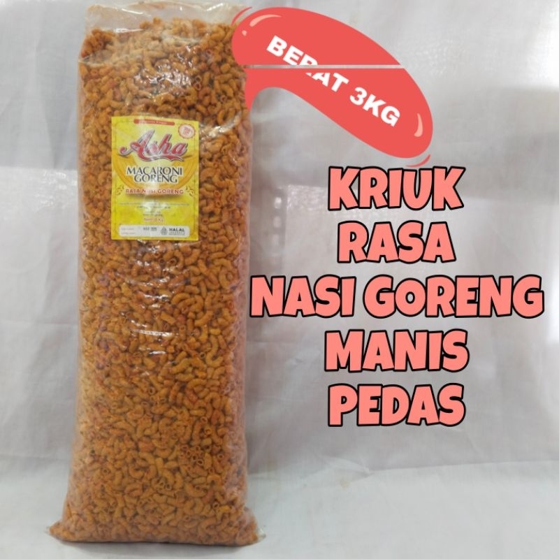 

Makaroni Bantat Pedas Satu Bal 3kg / Makaraoni Rasa Nasi Goreng