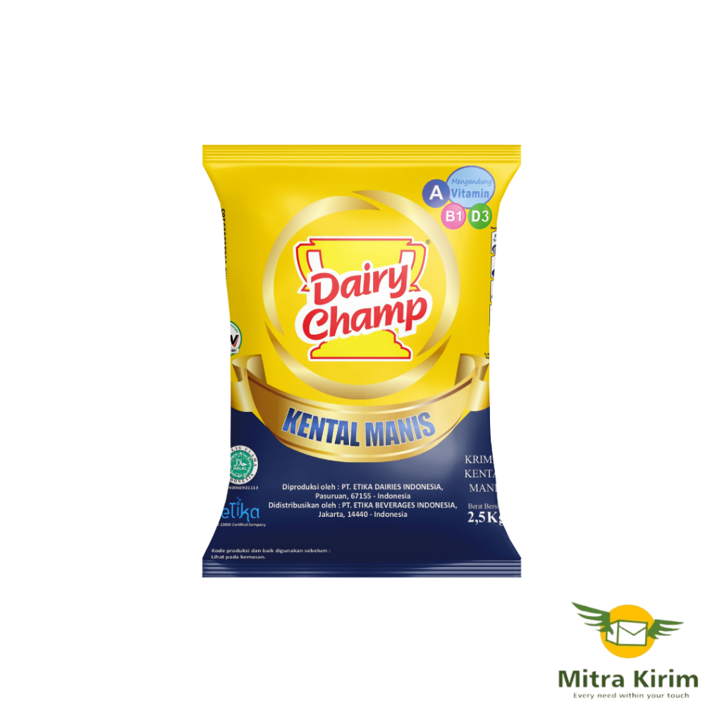 

Dairy Champ Krimer Kental Manis Kemasan 2,5Kg - Per Pouch