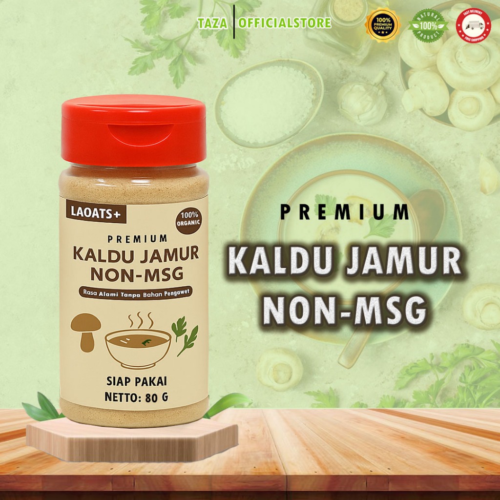Kaldu Jamur MPASI Non MSG  Aman untuk Bayi hingga Lansia 100% Alami & Tanpa Pengawet Laoats+