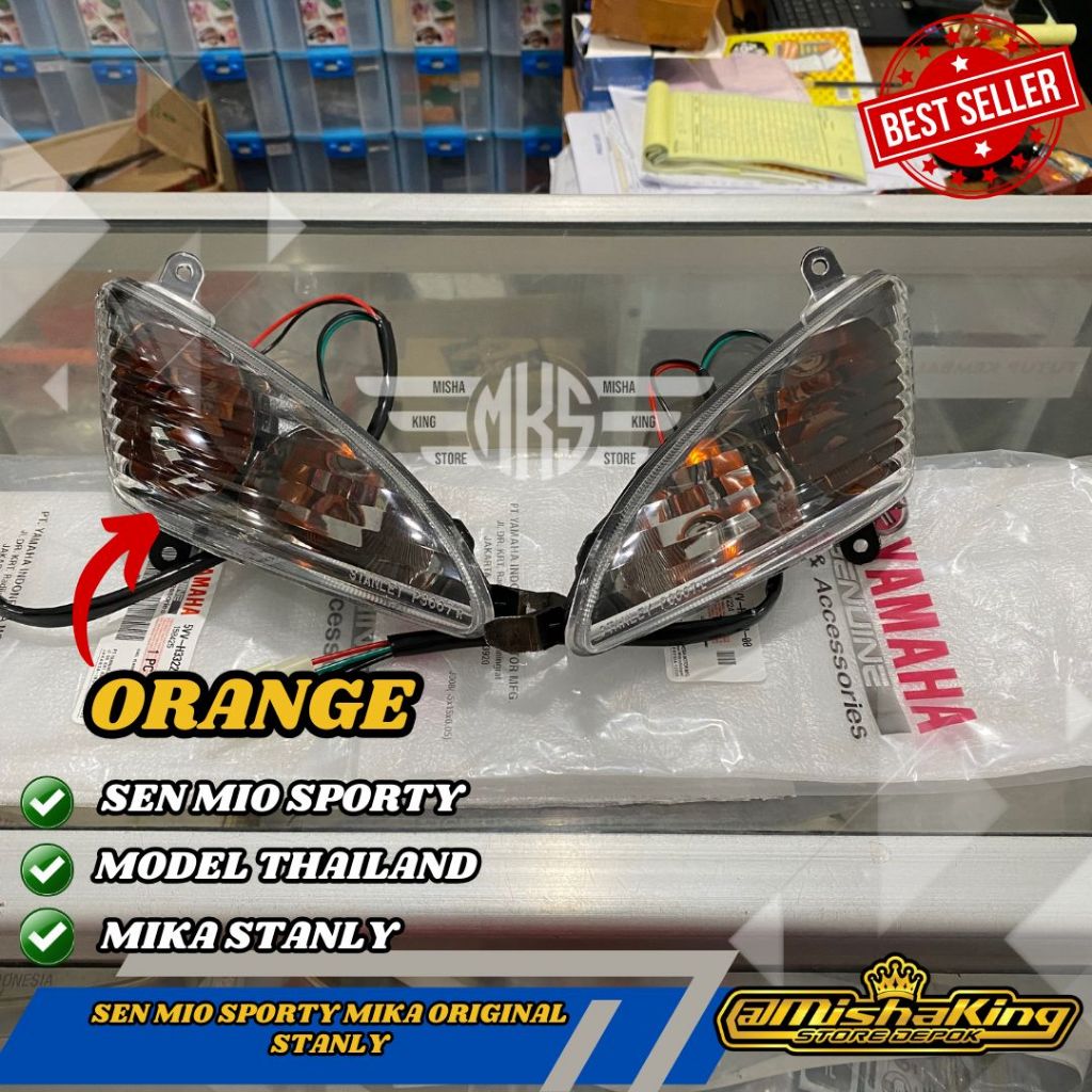 SEN SEIN MIO MX MIO SPORTY THAILAND SMOKE ORANGE BIRU MERAH MIKA ORIGINAL