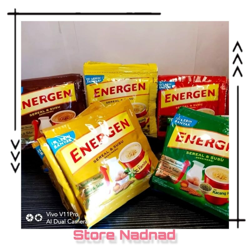 

ENERGEN Minuman Sereal dan Susu Bersinergi | Energen Sereal | Minuman Instan Sachet