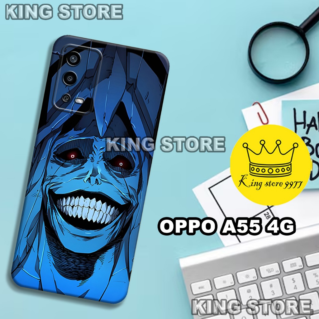 (KS22)  Softcase karet untuk OPPO A55 Motif gambar karakter Anime/casing OPPO A55 terbaru/kesing hp/